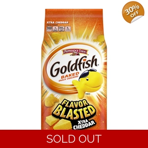 Goldfish Baked Snack Crackers - Flavor Blasted Xtra Cheddar 187g Bag